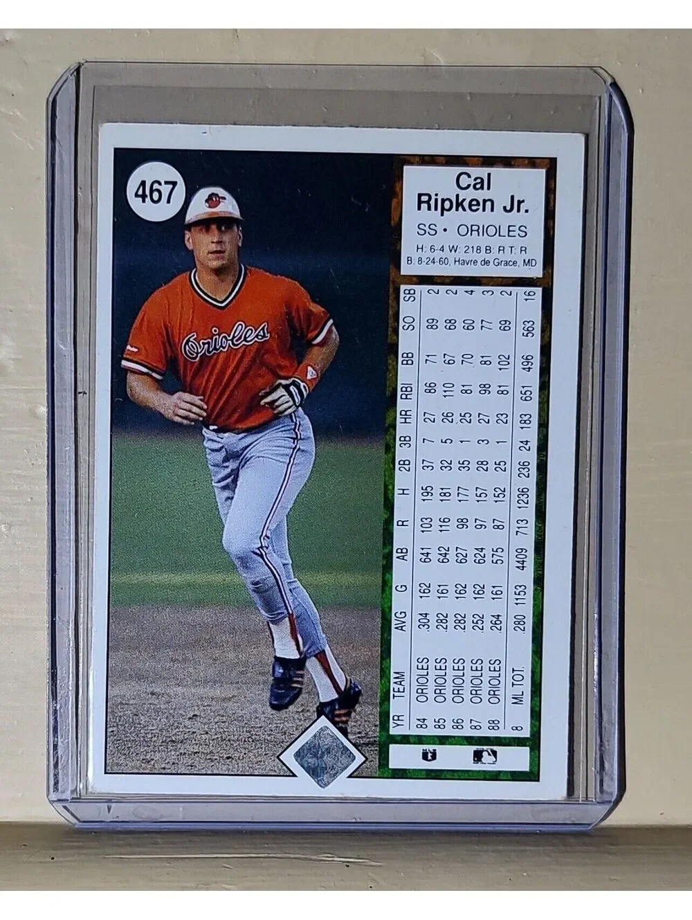 1989 Cal Ripken Jr Upper Deck #467 MLB Baseball Card Baltimore Orioles